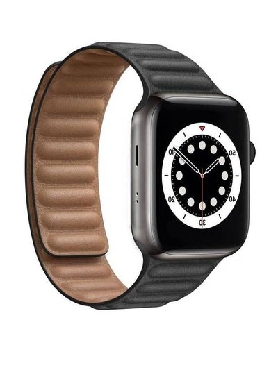 Leather Magnetic Replacement Strap Adjustable Wristbands Compatible with Apple Watch Ultra 49mm