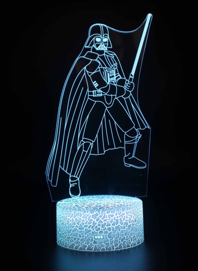 3D Illusion Star Wars Night Light 16 Color Change Decor Lamp Desk Table Night Light Lamp for Kids Children 43