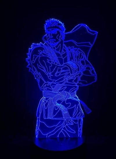 Street Fighter Sf Game Figure Gouki Akuma 3D Lamps Led RGB Night Lights Birthday Gift S Bedroom Table Games Decor Colorful With Remote