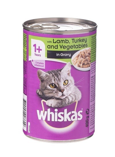 Whiskas Mince Dry Cat Food Lamb Turkey And Vegetables 400g 24 Pieces
