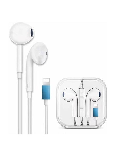 Earbuds Headphones with Lightning Connector, [MFi Certified] Wired in-Ear Earphones with Microphone and Volume Control Compatible with iPhone 13/12/11 Pro Max/XS Max/X/8 Plus/7 - White