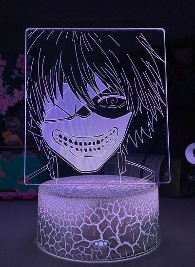 Ken Kaneki Tokyo Ghoul 3D Night light Anime Lamp Bedroom Decor Gift Collectible
