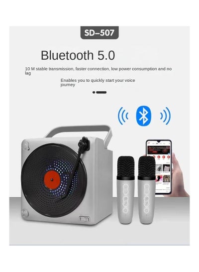 SD-507 BT Speaker Bt speaker high power karaoke pull rod multifunctional SUBWOOFER SPEAKER with wireless LED