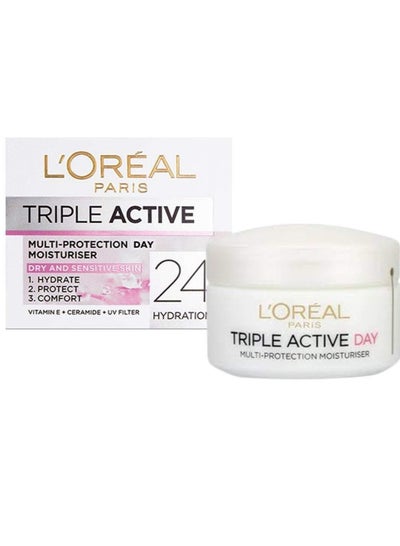 Moisturiser by Triple Active Day for Dry/Sensitive Skin 50ml