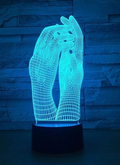3D Night Light Love Two Hands Beautiful 3D Lights LED Night Light USB Touch Table Lamp Decoration Indoor Lighting Lamp