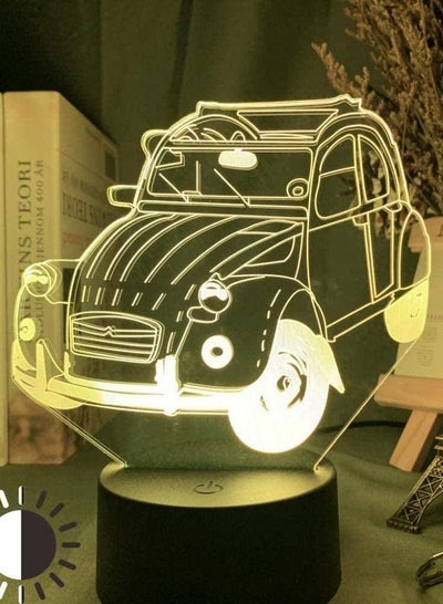3D Illusion Lamp Led Night Light Vintage Car 2Cv for Home Decoration Kid Bedroom Adult Office Decor Cool Classic Car Children s Sleep Lamp