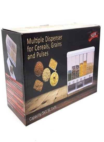 Multiple 6 in 1 Dispenser For Grains & Cereals - Dry food storage system