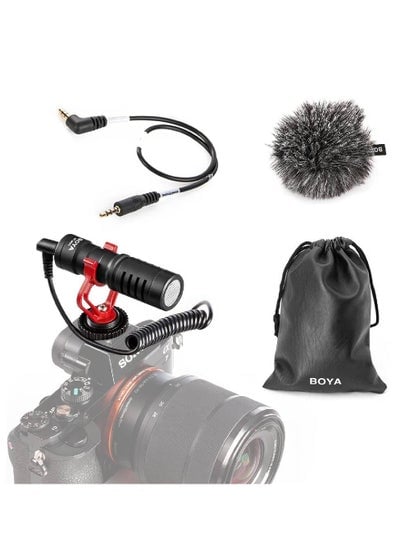 MM1 Camera Video Microphone YouTube Vlogging Facebook Livestream Recording Shotgun Mic with Shock Mount for Smartphones,Tablets, DSLRs,Consumer Camcorder,PCs and More