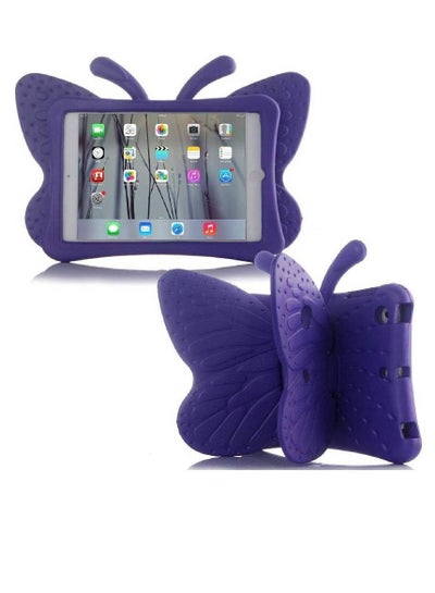 iPad 10.2 Inch Case for Kids(2021/2020/2019 Model,9/8/7 Generation), Shockproof Kickstand Butterfly Cover Non-Toxic EVA Foam Wings Kid-Proof Rugged Bumper Boy Girl Gift for iPad 10.2