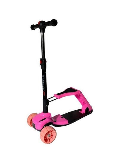Multifunctional Children's Scooter Three-in-one can Ride and Sit on the Board, with Flashing Three-Wheeler