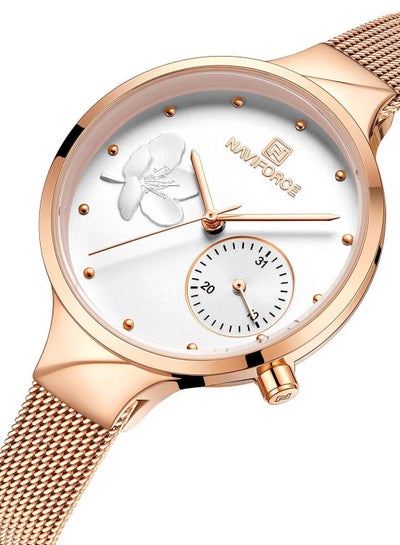 Women's NF5001S RG/W/RG Stainless Steel Analog Wrist Watch