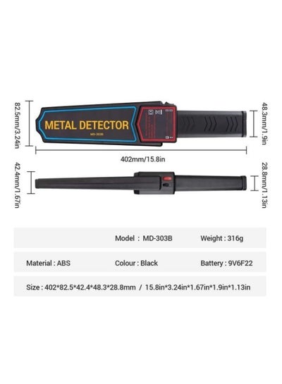 Handheld Metal Detector Portable Security Scanner Finder Wand Airport Scan Tool