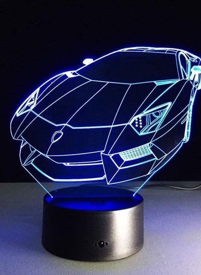 SUPER CAR 3D Table Lamp Kids Toy Gift Color Acrylic t Light Sports Car Auto 3D Table Lamp Kids Toy Gift Hologram Home Illumination Bedroom Decoration Desk