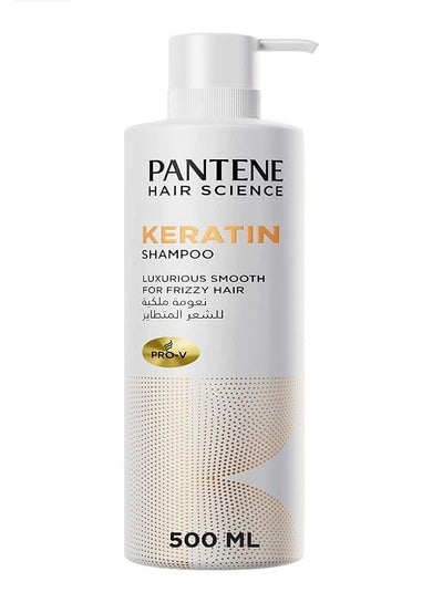 Hair Science Keratin Shampoo for Luxurious Smooth, 500 ml