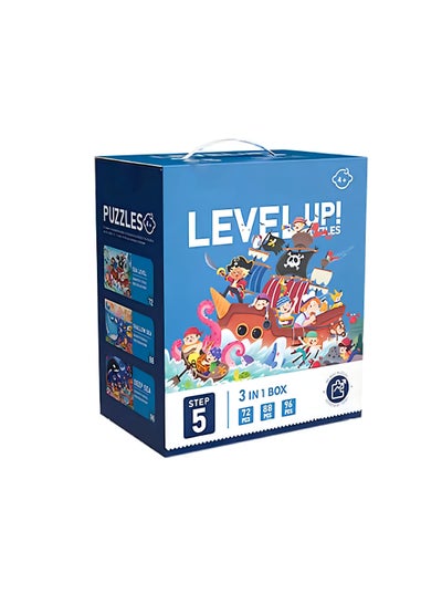 Stage 5 Level Up Puzzles for kids with 3 Ocean Themes in Premium Educational Puzzle Toys for Girls and Boys 3 in 1