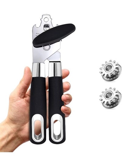 3-in-1 Manual Can Opener, Safety Can Opener, Powerful and Convenient Stainless Steel Can Openers, Bottle Opener