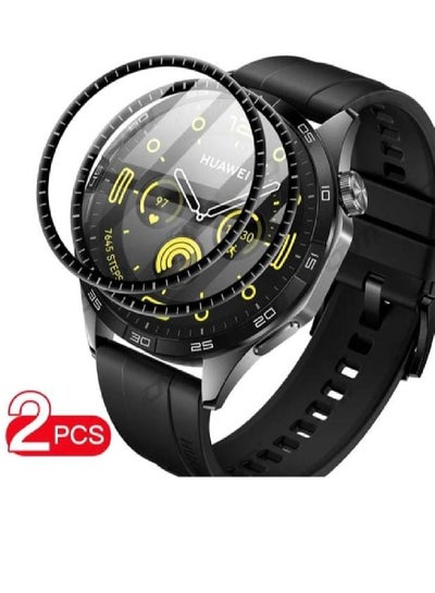 2 Pack Protective Anti-Scratch Bubble-Free, Dust-Free Premium Tempered Glass Screen Protector For Huawei Watch GT 4 46mm