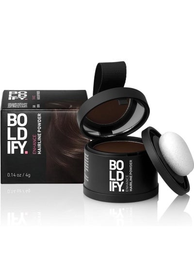 Boldify Hairline Powder Instantly Conceals Hair Loss and Fills Receding Hairlines and Partitions 48-Hour Stain-Resistant Formula for Hair, Beard and Concealer
