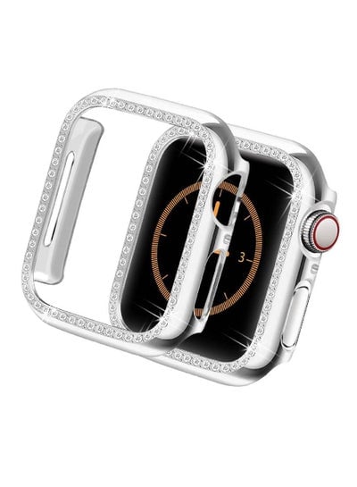 Bling Case Compatible for Apple Watch Series 8 7 41mm, Crystal Diamonds Rhinestone Bumper Cover for Women Girl, Hard PC Protective Frame for iWatch Series 7-41mm