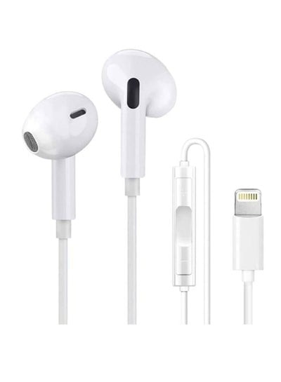Earbuds Lightning  Headphone Wired [Apple MFi Certified] in-Ear Stereo Noise Canceling Headset Compatible with iPhone
