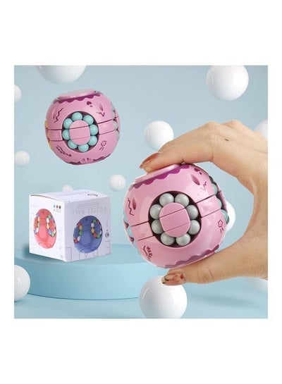 Rotating Magic Bean Finger Spinner Cube for Children Magic Disc Educational Round Puzzles Toy