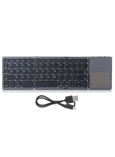 Portable USB Charging Wireless Foldable Keyboard, 560 Hours Standby Time Foldable Keyboard, Lightweight for Travel