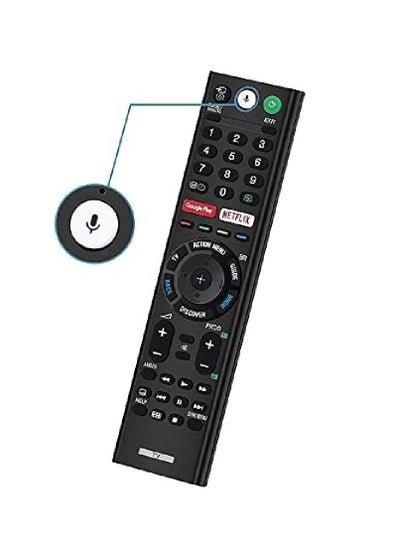 Universal Voice Remote Control for Sony Smart TV Bluetooth Controller All Sony Bravia LED OLED LCD 4K UHD HDTV HDR Android TV, with Google Play, Netflix Button RMF-TX200U