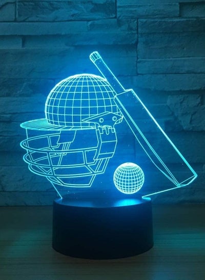 3D Illusion lamp, LED Night Light,Cricket Gifts Toys Decor Led Night Light with 7 RGB Colours Bedside Lamp Touch Adjustable Brightness Birthday Present Decoration for Baby Boy Girl Kids