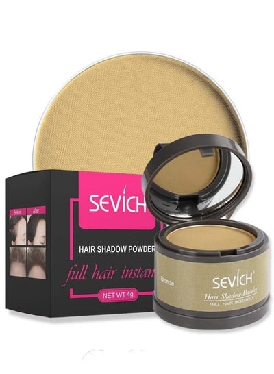 Blonde Instant Hair Shade Sevich Hairline Powder Instant Cover Gray Root Concealer with Fluffy Touch, 4g Blonde