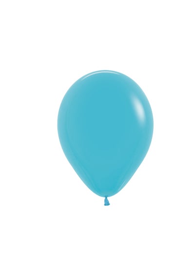 Sempertex 20000755 Fash 12" Caribb 50pkCaribbean Blue Latex Balloons-50 Pcs, Various
