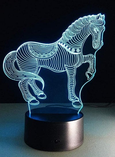 3D Illusion Lamp Led Night Light Animal Horse Theme Kids 16 Color Baby Kid Toy Gift Room Decor Tafel Children s Sleep Lamp