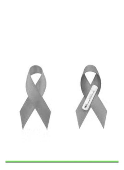 Cancer Awareness Ribbons with Pins (Pack of 2)