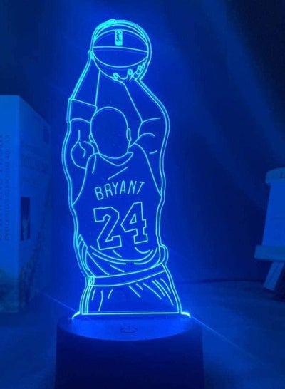3D Illusion Lamp Led Night Light Kobe Jump Shoot Figure Rear View Bedroom Decor Desk Lamptop Kobe Bryant Memorial Gifts Children s Sleep Lamp