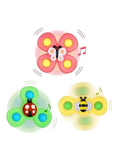 3 Pieces Suction Cup Spinner Toys