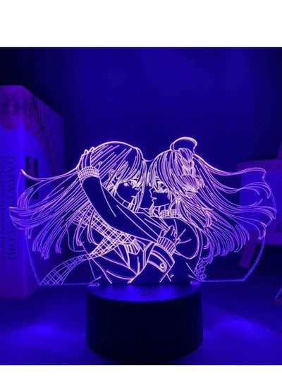 3D Illusion lamp Gift for Kid Anime Characters Anime Night Light for Bedroom Decor Night Light Birthday Gift Anime Table lamp Lamp for Home Decoration