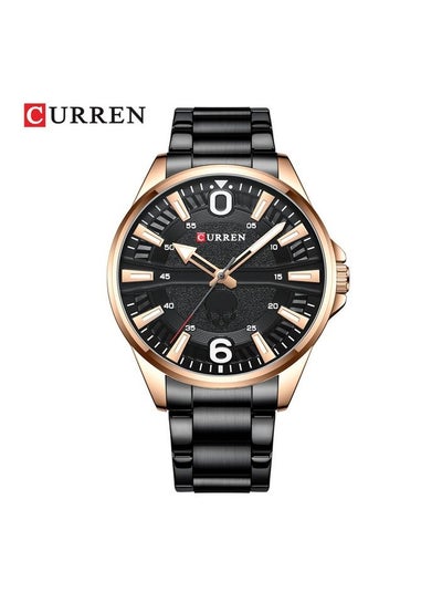 CURREN 8389 Men's Sport Quartz Watch Luxury Brand Chronograph Military Waterproof Black Stainless Steel Men's Watch