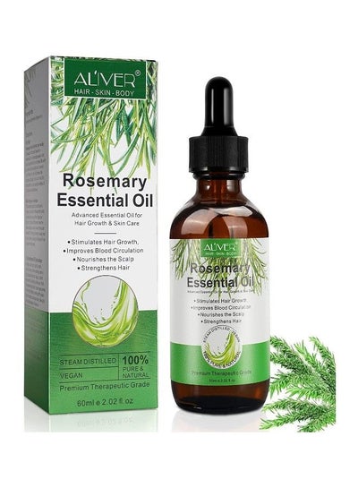 Rosemary Essential Oils Rosemary Oil for Hair Growth Serum  Pure Organic Rosemary Oil for Dry Damaged Hair  Hair Growth Scalp Oil