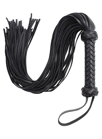 horse equipment Racing Horse Riding Whip Braided Role Play Props Training Game Outdoor Sports Equestrian Flogger Color Black
