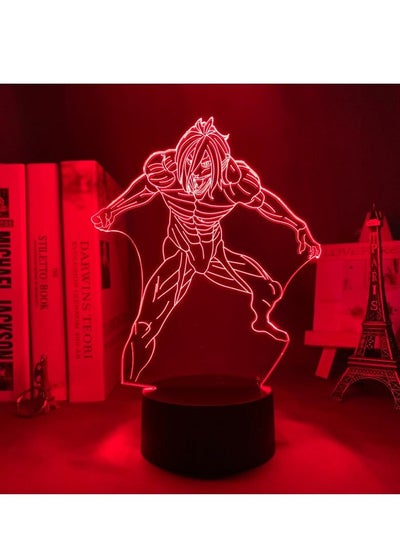 Anime 3D LED Lamp Manga 3D Night Light Anime Figures W/Anime EID Gifts Anime Birthday Gifts RGB 16 Colors W/Remote Control