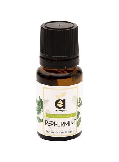Anvea Peppermint Essential Oil Natural 100% Pure and Undiluted 15 ml Suitable for Dandruff Hair Face and Skin