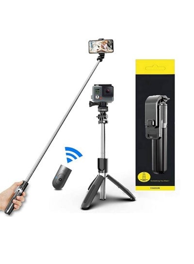 Selfie Stick For Phone Size 4.5-6.2Inch, Extendable Selfie Stick Tripod with Bluetooth Wireless Remote Phone Holder for iPhone 12 /iPhone 11/pro