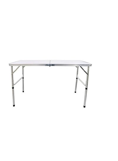 Foldable Camping Table With 4 Stools, Adjustable Height Foldable Picnic Table for Indoor Outdoor, White Portable Camping Table 1PCS with 4 Stools