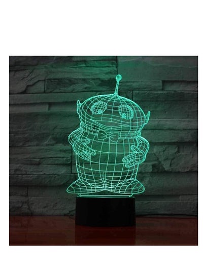Cartoon Characters New Year Snowman 7 Color Light 3D Vision Led Night Light for Children s Touch USB Table Lamp Baby Sleep Night Light USB Led Creative Animation Lamp