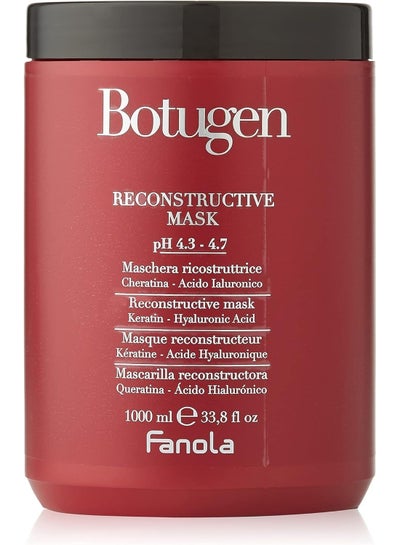 Fanola Restructuring Mask, Hair Mask Treatment Filled with Hyaluronic Acid and Keratin to Restore Body, Volume and Shine, 1000
