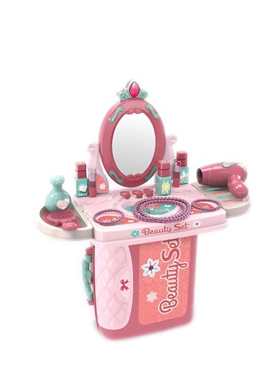 3 in 1 Pretend Beauty Dresser Vanity Makeup Play Set for Girls