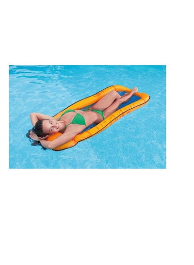 Inflatable Floating Raft With Headrest 70x39inch
