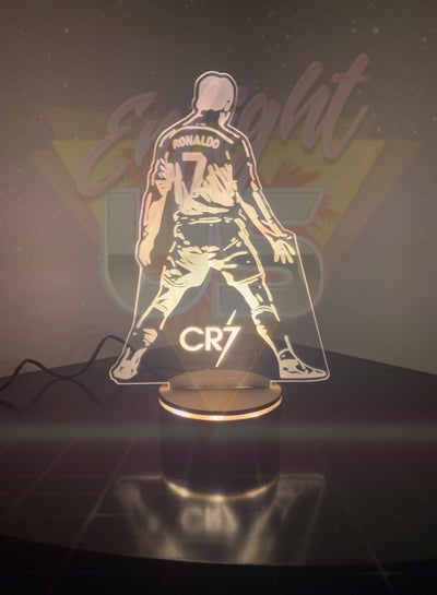 Anime Football Player 3D Lamp Anime Light Touch and Remote Model Ronaldo 7 CR7