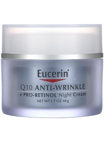 Eucerin Q10 Anti-Wrinkle + Pro-Retinol Night Cream1.7 fl oz 48 g