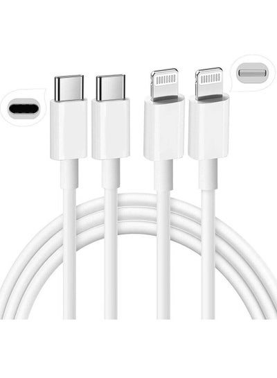 USB-C to Lightning Cable 20W, 2 Pack 6.6FT Power Delivery Fast Charging Data Sync Type C PD Quick Charger Compatible with iPhone 12/12 Pro/11/XS/XR/X 8/iPad/AirPods Pro