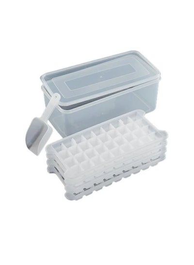 4 Pieces Ice Cube Molder Tray With Container Box and Shovel